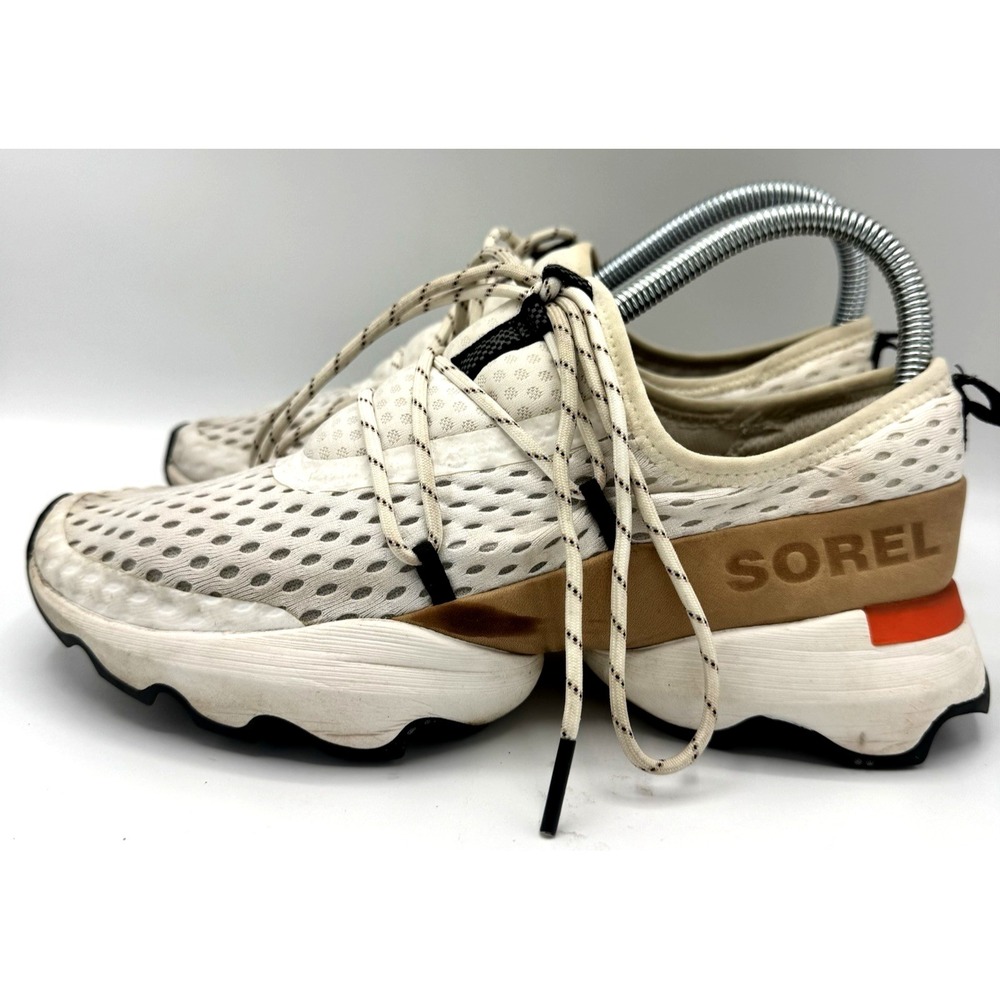 Sorel Kinetic Impact NL4073-125 Womens Sneakers White Lace Up Comfort Shoes 6.5